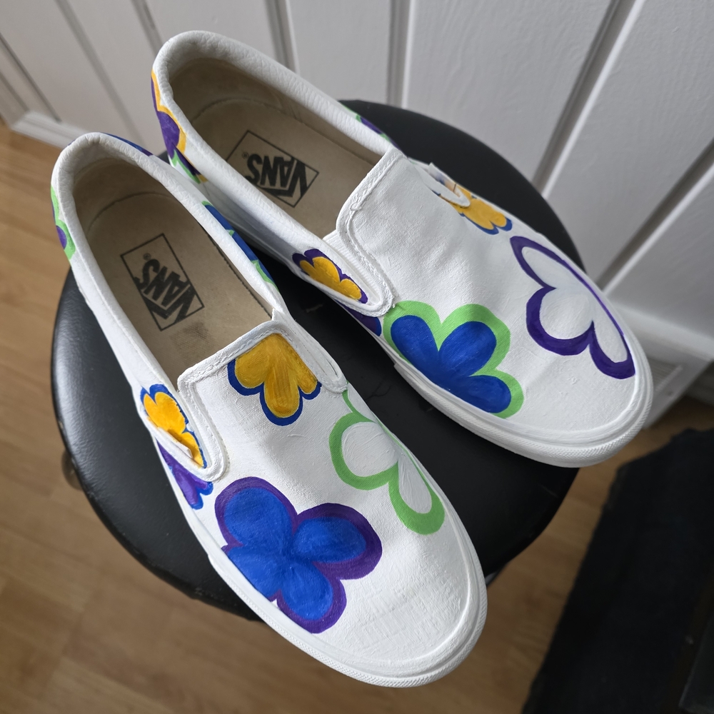 Custom Vans White